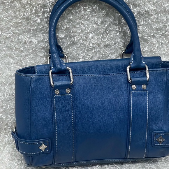 MCM Blue Leather shoulder Bag - Picture 4 of 16